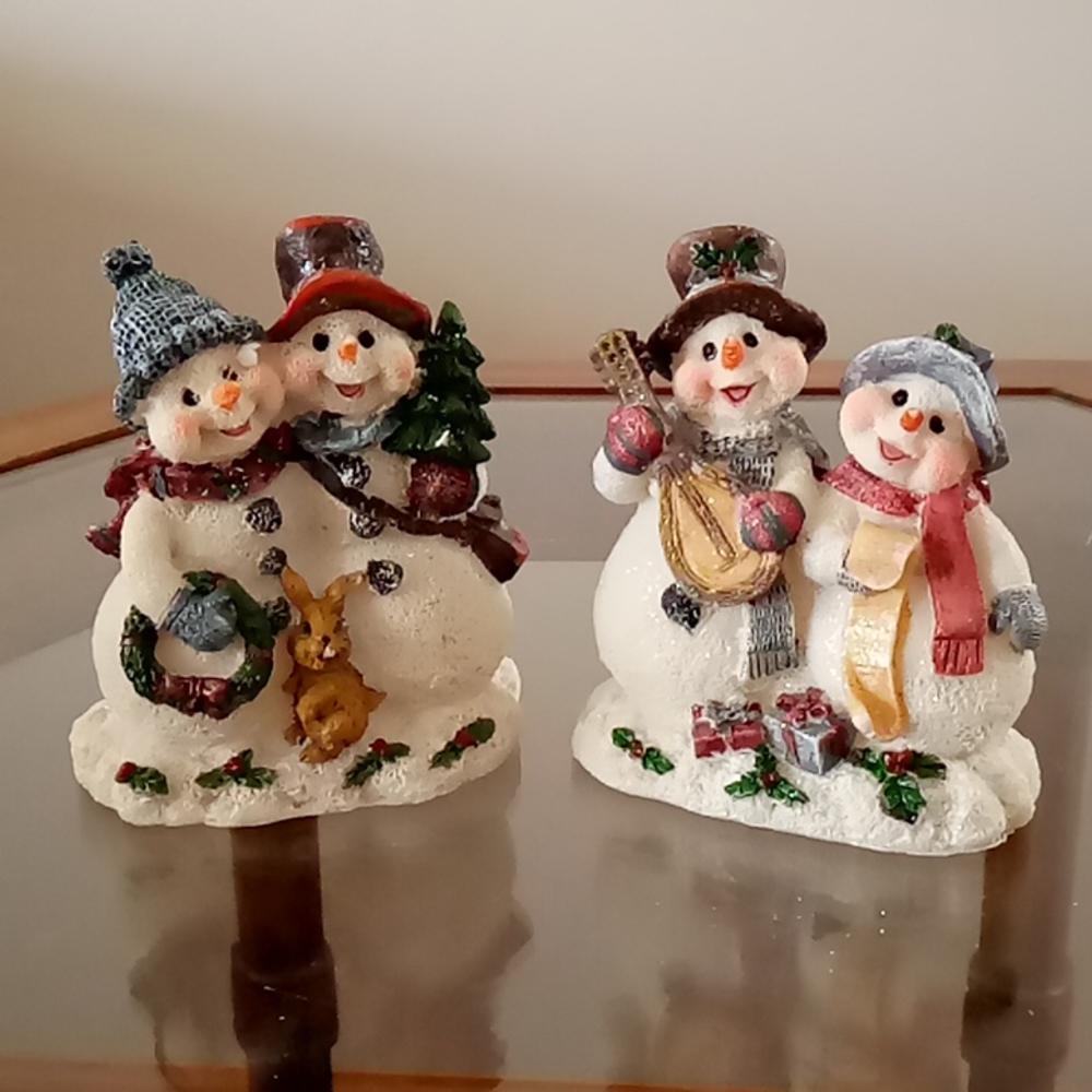 Home Interiors Snowman Couples set - Picture 1 of 7